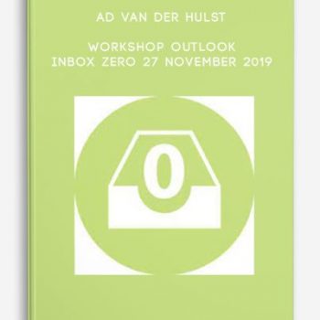 Ad van der Hulst – Workshop Outlook Inbox Zero 27 november 2019