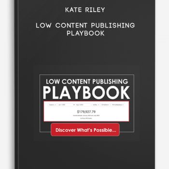 Kate Riley – Low Content Publishing Playbook